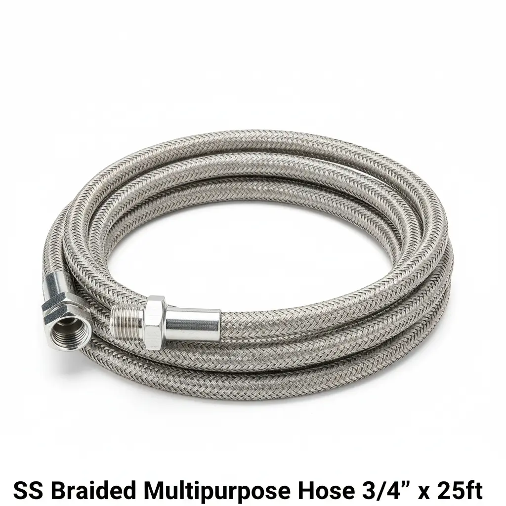 SS Braided Multipurpose Hose 3/4