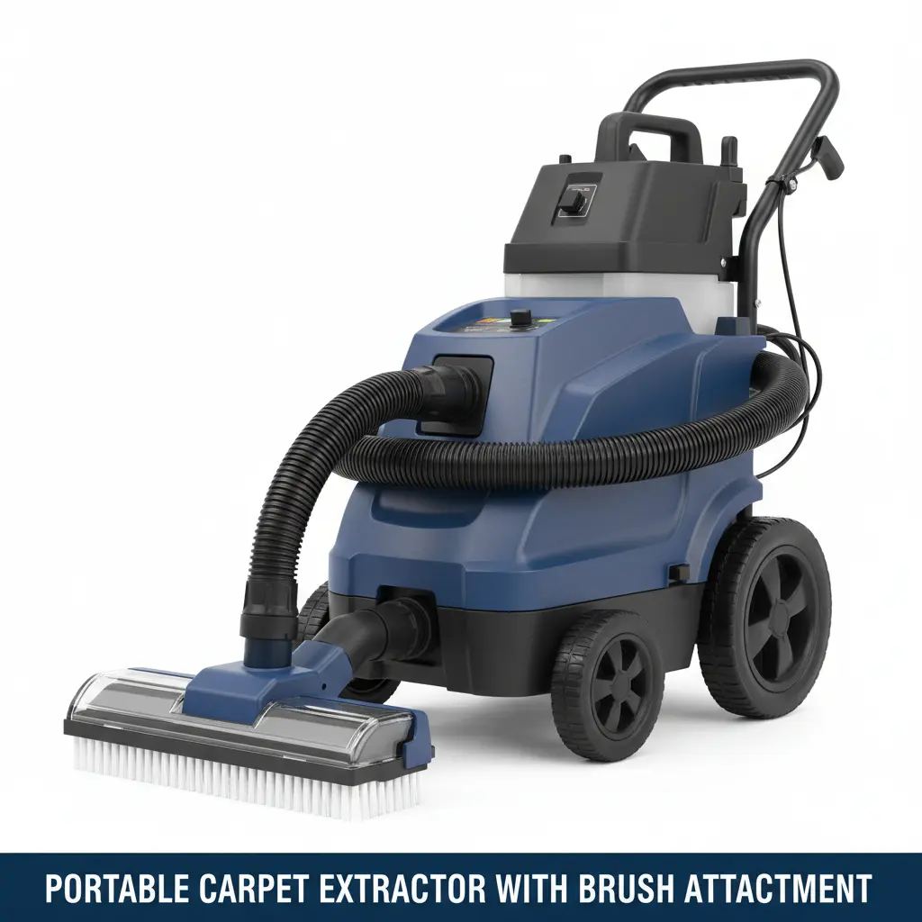 Portable Carpet Extractor with Brush Attachment